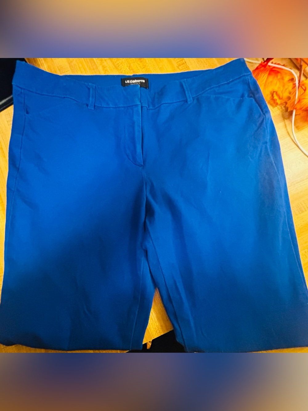 Liz Claiborne Women's Cobalt Blue Capris